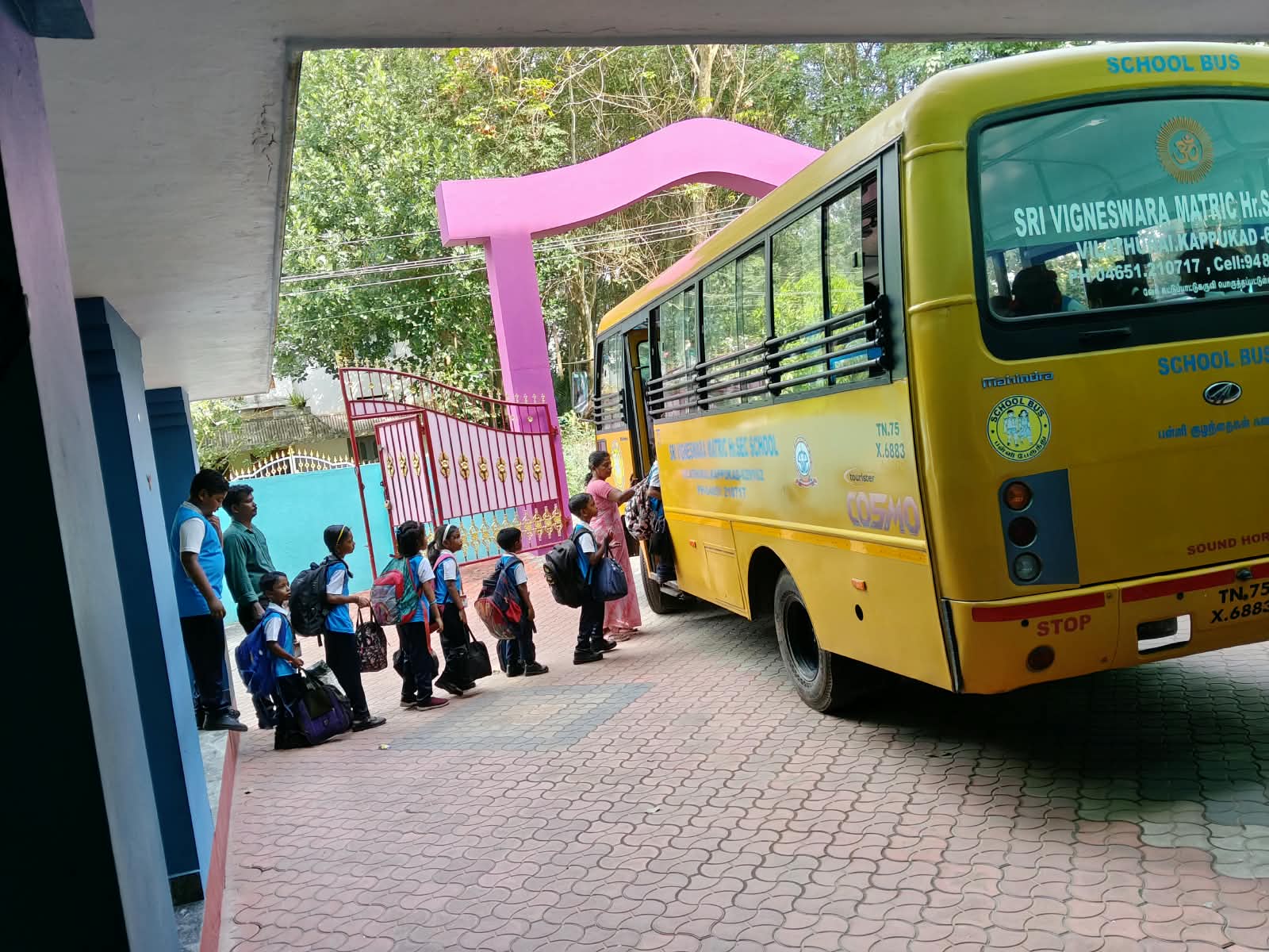 School bus used for student transport
